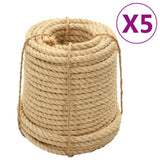 VidaXL Reb 5 stk14 mm 100 m sisal