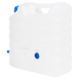 VidaXL vandtank med vandhane 15 l plast gennemsigtig
