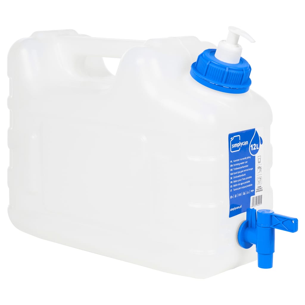 VidaXL vandtank med hane og sæbedispenser 10 l plast