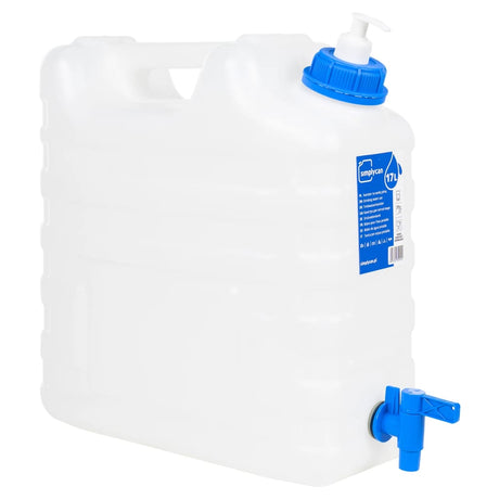 VidaXL vandtank med hane og sæbedispenser 15 l plast