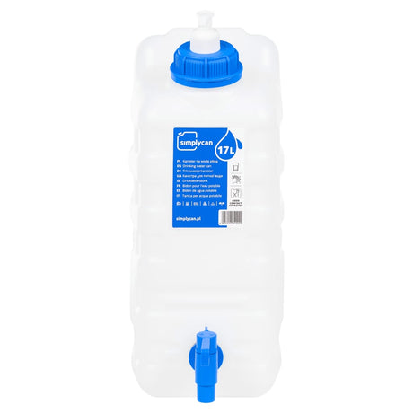 VidaXL vandtank med hane og sæbedispenser 15 l plast