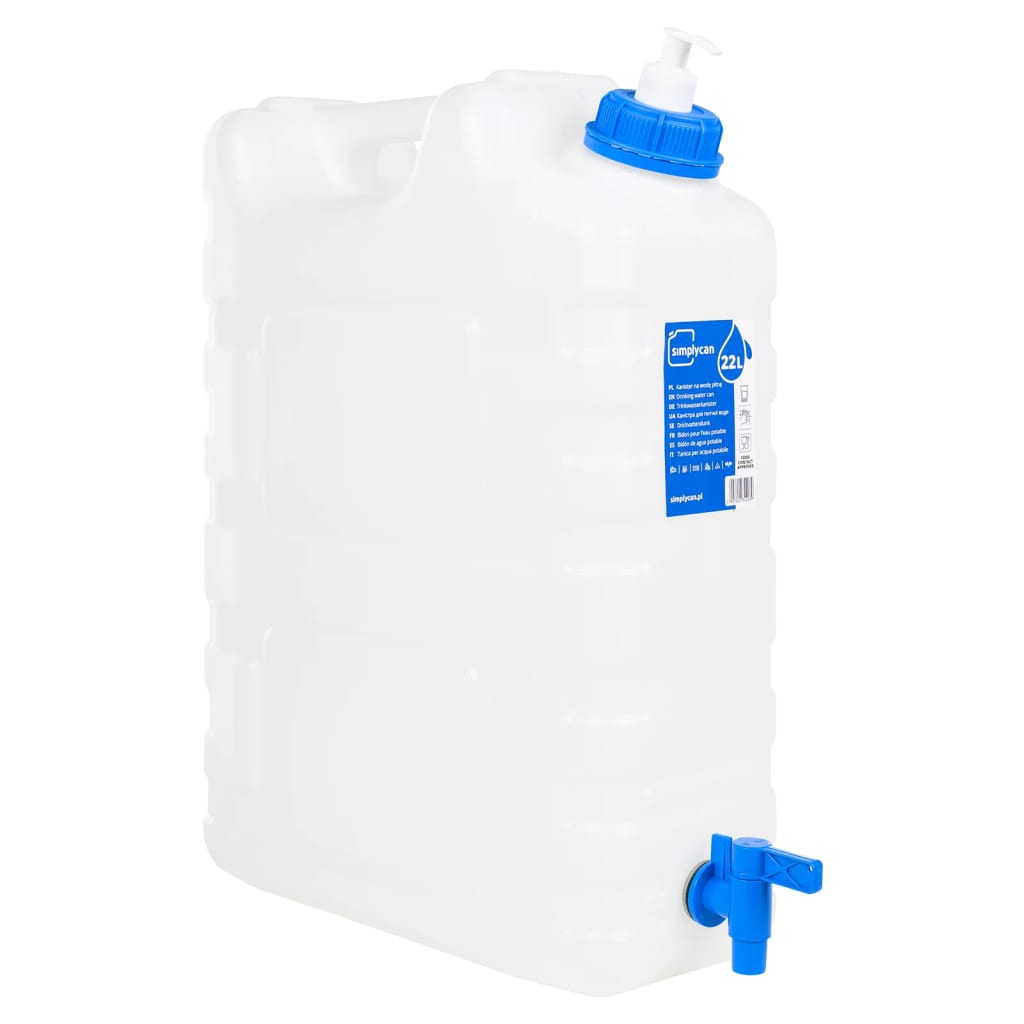 VidaXL vandtank med hane og sæbedispenser 20 l plast