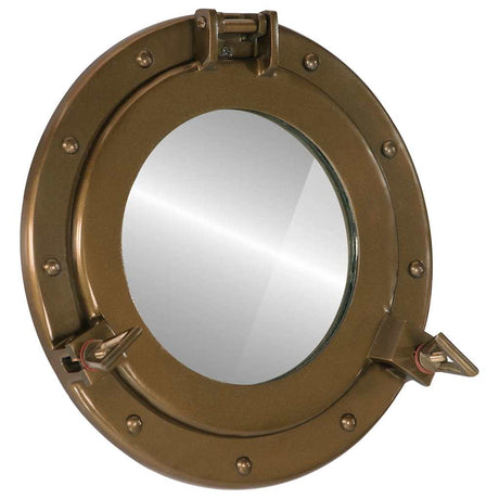 Vidaxl wandspiegel patrijspoort ø30 cm aluminium en glas