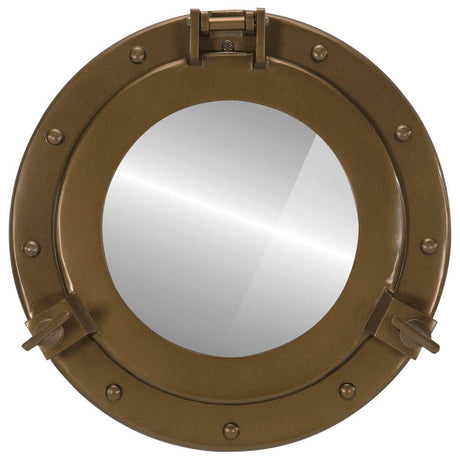 Vidaxl wandspiegel patrijspoort ø30 cm aluminium en glas