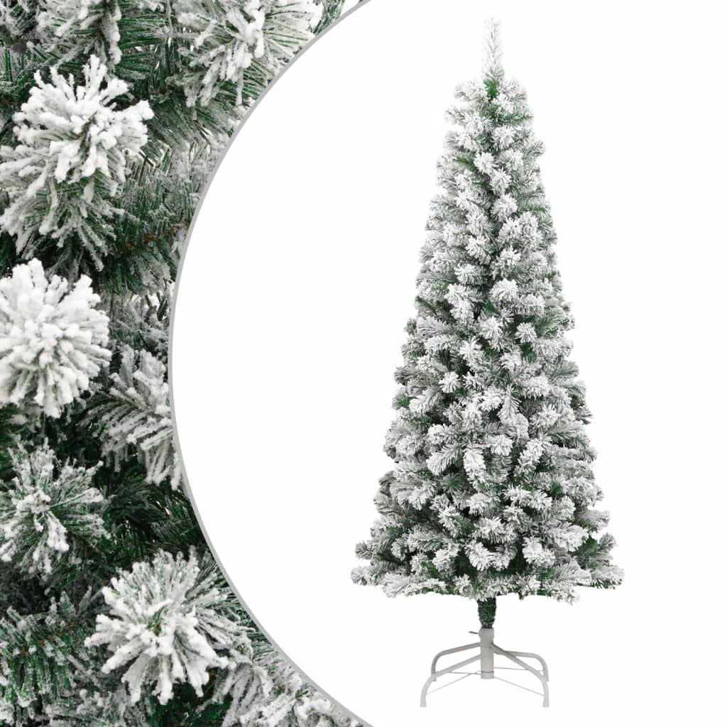 Vidaxx kunstigt juletræ med hængsler og sne 240 cm