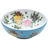 Vidaxx overflademonteret vask rund φ41x14 cm keramik flerfarvet