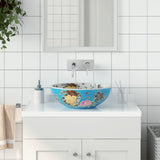 Vidaxx overflademonteret vask rund φ41x14 cm keramik flerfarvet