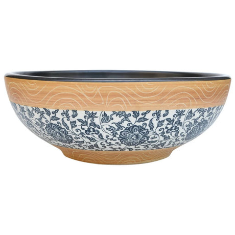 Vidaxx overflademonteret vask rund φ41x14 cm keramik flerfarvet