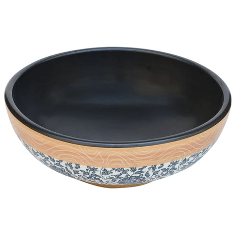 Vidaxx overflademonteret vask rund φ41x14 cm keramik flerfarvet