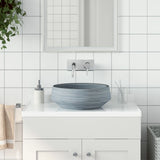 Vidaxx påbygningsvask rund φ41x14 cm keramisk grå