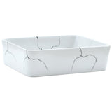 Vidaxx overflademonteret vask rektangulær 46x35,5x13 cm keramik hvid