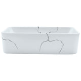 Vidaxx overflademonteret vask rektangulær 46x35,5x13 cm keramik hvid