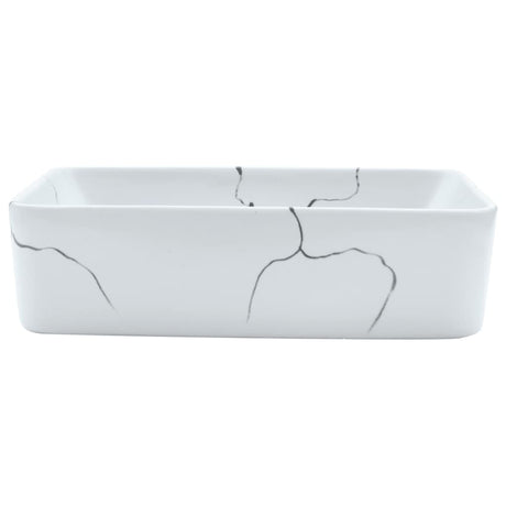 Vidaxx overflademonteret vask rektangulær 46x35,5x13 cm keramik hvid
