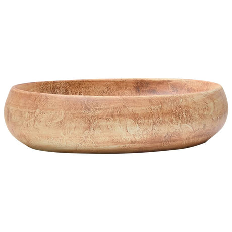 Vidaxx bordplade vask oval 59x40x15 cm keramisk brun