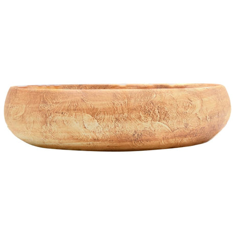 Vidaxx bordplade vask oval 59x40x15 cm keramisk brun