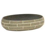 Vidaxx bordplade vask oval 59x40x15 cm keramik flerfarvet