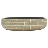 Vidaxx bordplade vask oval 59x40x15 cm keramik flerfarvet
