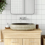 Vidaxx bordplade vask oval 59x40x15 cm keramik flerfarvet