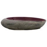 Vidaxx bordplade vask oval 59x40x14 cm keramik lilla og grå