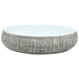 Vidaxx bordplade vask oval 59x40x15 cm keramik grå og blå