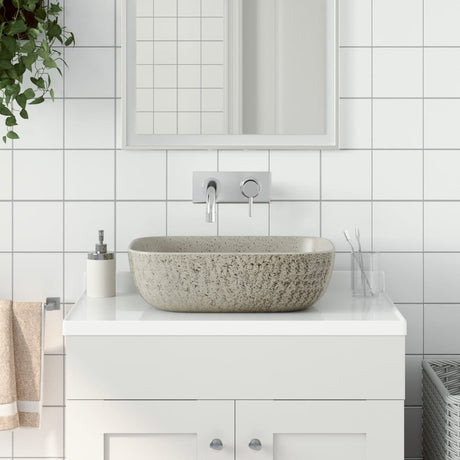 Vidaxx overflademonteret vask rektangulær 48x37,5x13,5 cm keramisk grå