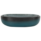 Vidaxx bordplade vask oval 59x40x14 cm keramik turkis