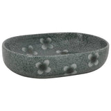 Vidaxx bordplade vask oval 59x40x14 cm keramisk blå