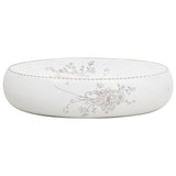 Vidaxx bordplade vask oval 59x40x15 cm keramik hvid