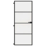Vidaxx indvendig dør smal 83x201,5 cm hærdet glas og aluminium sort