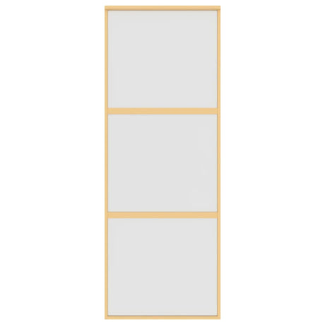 Vidaxx skydedør 76x205 cm mat ESG glas og alu guldfarvet