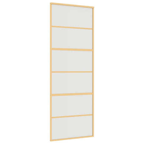 Vidaxx skydedør 76x205 cm mat ESG glas og alu guldfarvet