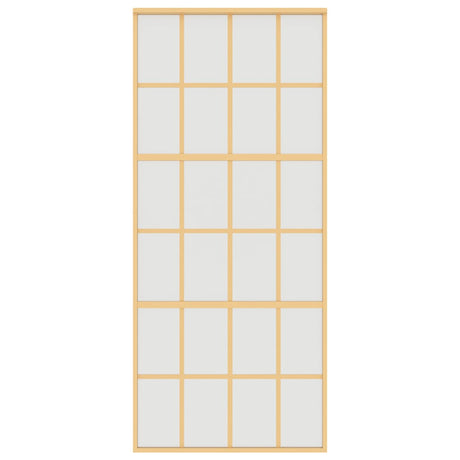 Vidaxx skydedør 90x205 cm mat ESG glas og alu guldfarvet