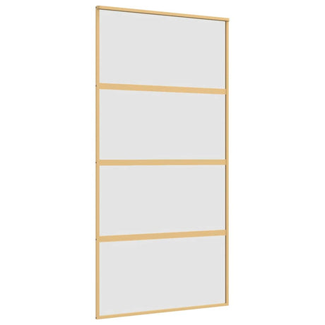 Vidaxx skydedør 102,5x205 cm mat ESG glas og aluminium guldfarvet