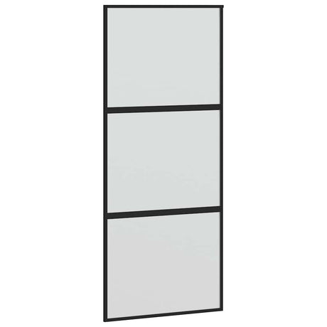 Vidaxx skydedør 90x205 cm hærdet glas og alu sort
