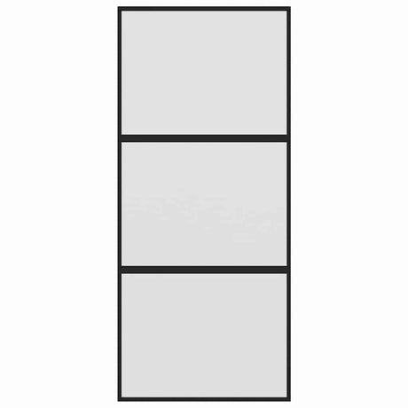 Vidaxx skydedør 90x205 cm hærdet glas og alu sort