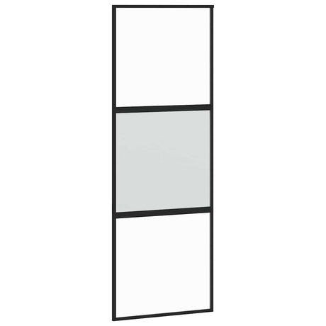 Vidaxx skydedør 76x205 cm hærdet glas og alu sort
