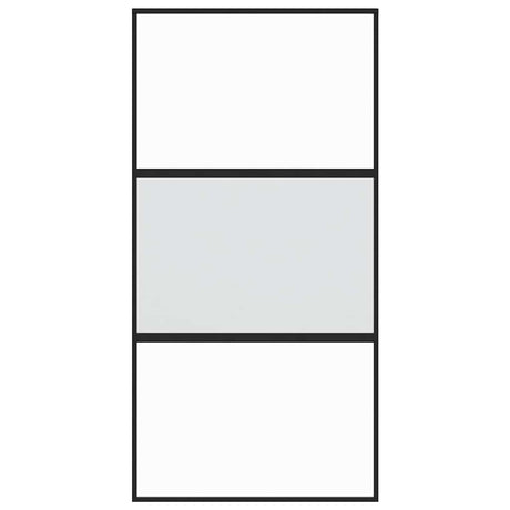 Vidaxx skydedør 102,5x205 cm hærdet glas og alu sort