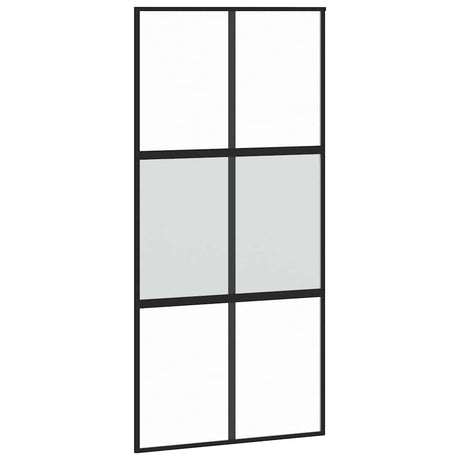 Vidaxx skydedør 102,5x205 cm hærdet glas og alu sort