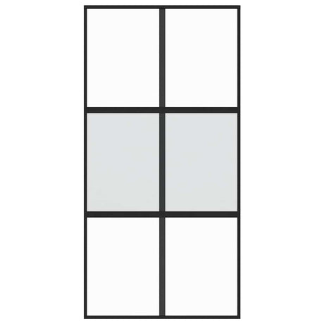 Vidaxx skydedør 102,5x205 cm hærdet glas og alu sort