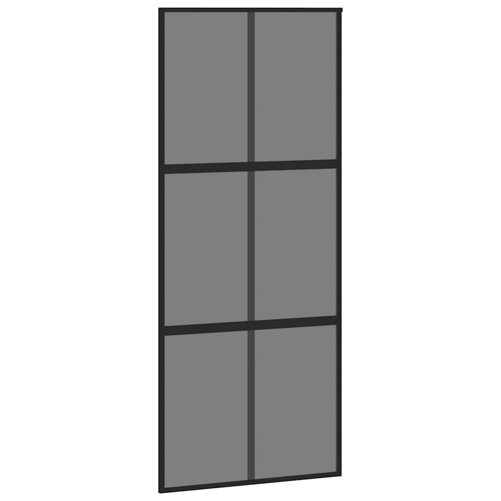 Vidaxx skydedør 90x205 cm hærdet glas og alu sort
