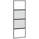 Vidaxx skydedør 76x205 cm hærdet glas og alu sort