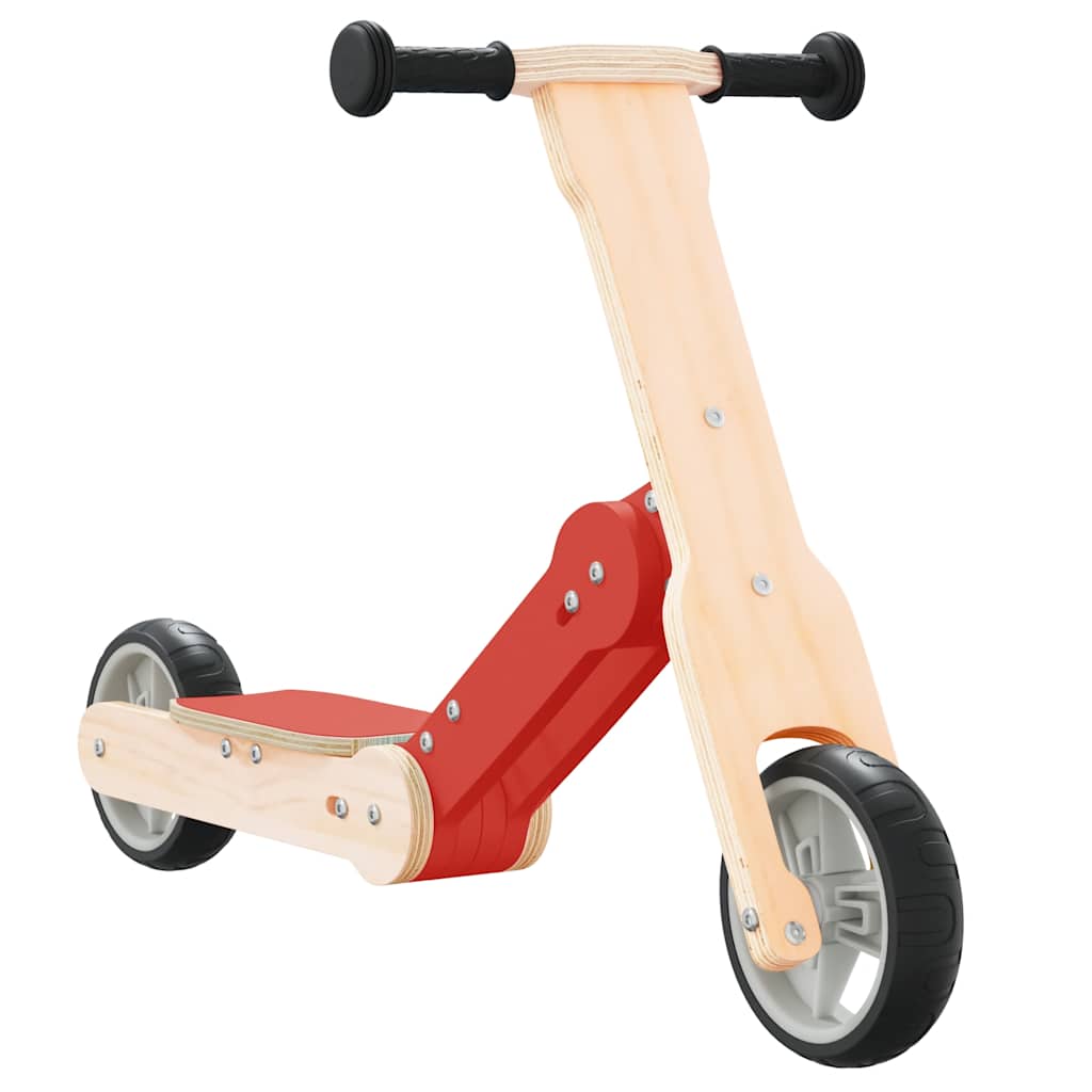 VidaXL børnescooter 2-i-1 rød