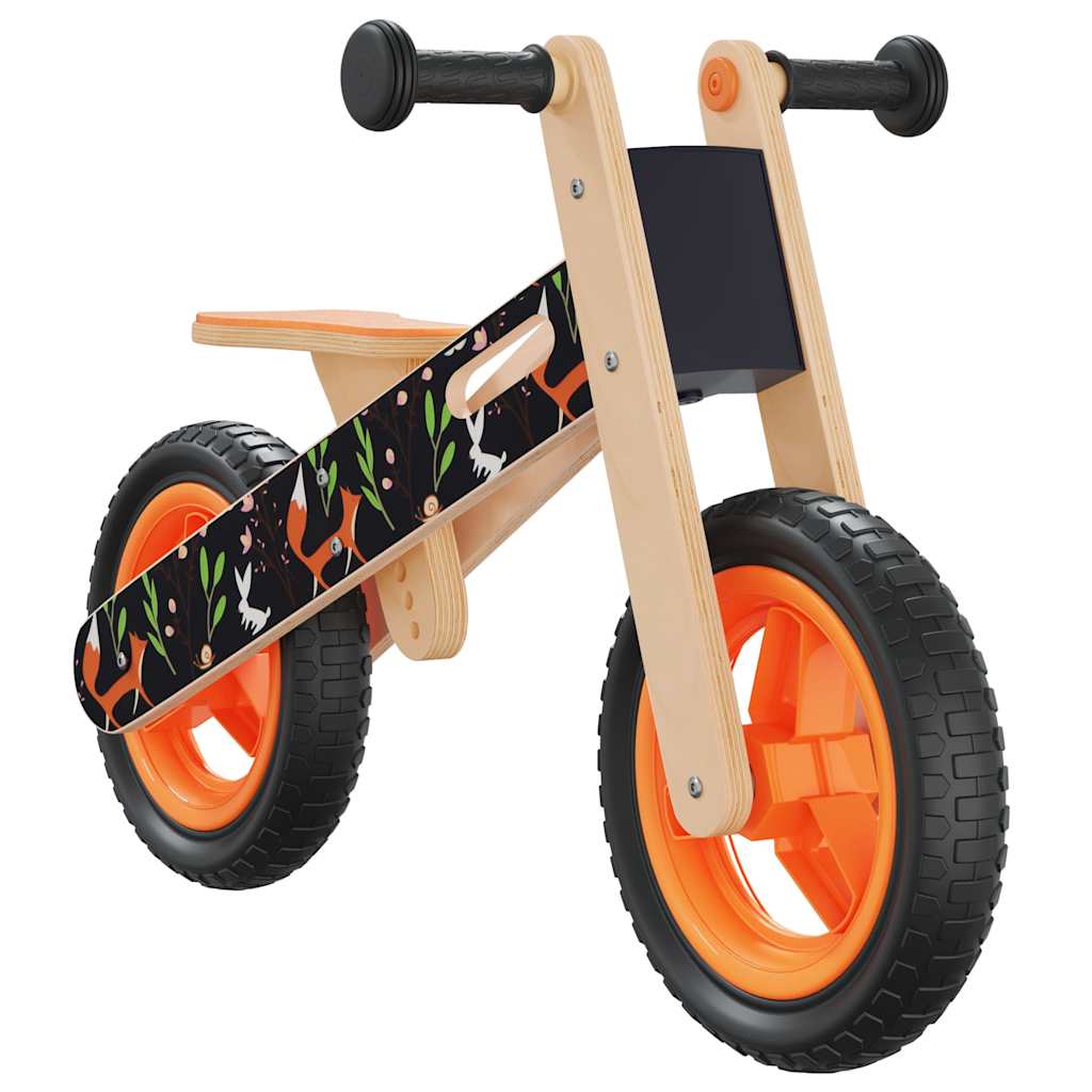 VidaXL balancecykel til børn orange med print