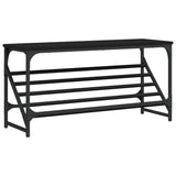 Vidaxl Shoe Rack 90x30x45 cm forarbejdet træ sort