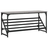 Vidaxl Shoe Rack 90x30x45 cm Property Wood Grey Sonoma Oak Farvet
