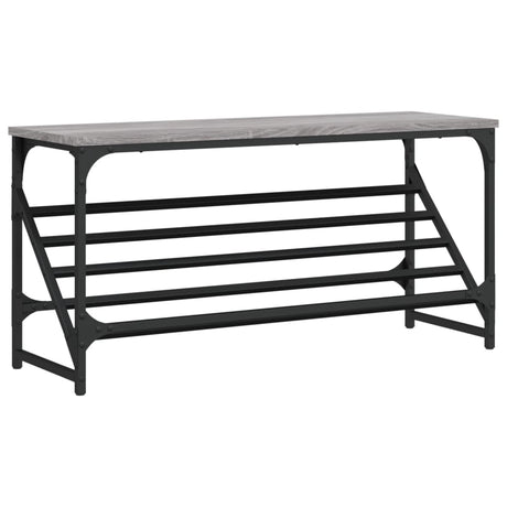 Vidaxl Shoe Rack 90x30x45 cm Property Wood Grey Sonoma Oak Farvet