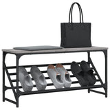 Vidaxl Shoe Rack 90x30x45 cm Property Wood Grey Sonoma Oak Farvet