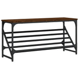 Vidaxl Shoe Rack 90x30x45 cm forarbejdet træbrun eg farve
