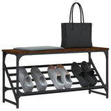 Vidaxl Shoe Rack 90x30x45 cm forarbejdet træbrun eg farve
