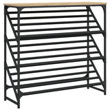 Vidaxx skostativ 90x30x85 cm færdigt træ sonoma eg-farvet